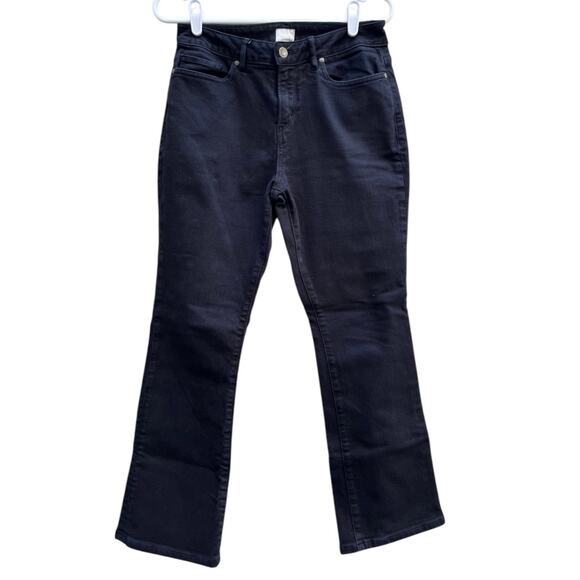 Ann Mashburn High Waisted Black Boot Cut Jeans Cotton Blend Women's Size 27 - Picture 1 of 6